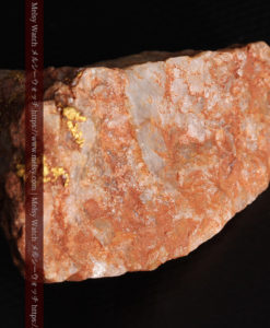 40gの大きな石英の中に20点以上広がる自然金-G0360-10