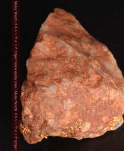 40gの大きな石英の中に20点以上広がる自然金-G0360-12