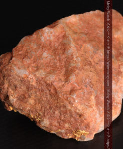 40gの大きな石英の中に20点以上広がる自然金-G0360-13