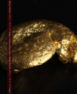 2.95gの太古の勾玉のような形をした自然金-G0369-7