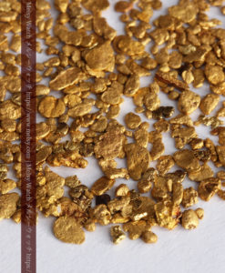 4.47gの小さな薄片金とやや粒の大きな自然金3点-G0373-4