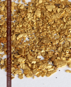 3.37gの小さな砂金・薄片金とやや粒の大きな自然金3点-G0374-5