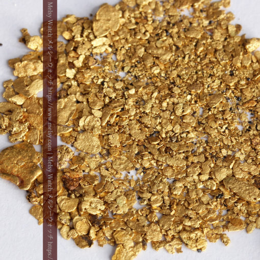 3.5gの小さな砂金・薄片金とやや粒の大きな自然金3点-G0375-1