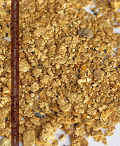 3.08gの小さな砂金・薄片金とやや粒の大きな自然金3点-G0376-1