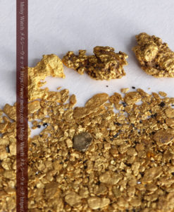 3.08gの小さな砂金・薄片金とやや粒の大きな自然金3点-G0376-8