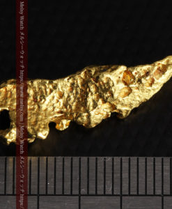 6.89gの鏃・槍の穂先のような形をした自然金-G0377-13