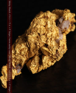 4.79gの蝋燭に灯る焔のような形の自然金-G0379-10