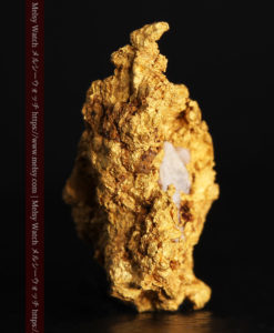 4.79gの蝋燭に灯る焔のような形の自然金-G0379-3