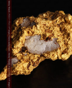 4.79gの蝋燭に灯る焔のような形の自然金-G0379-5