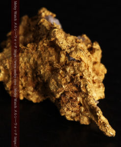 4.79gの蝋燭に灯る焔のような形の自然金-G0379-6