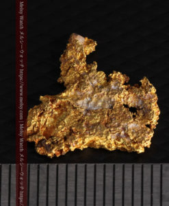 2.17gの綺麗な面を楽しめる自然金-G0382-13