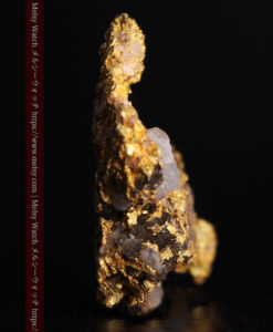 1.71gの小さな石英などを含む個性的な形の自然金-G0384-3