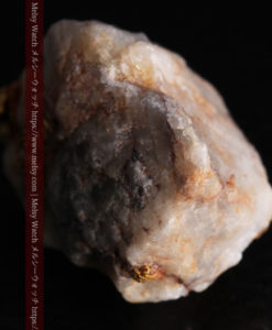 9.7gの石英から湧き出すような姿の自然金-G0387-12