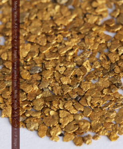 3.09gの小さな薄片金とやや粒の大きな自然金3点-G0389-2