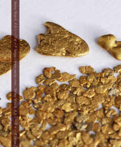 3.09gの小さな薄片金とやや粒の大きな自然金3点-G0389-7