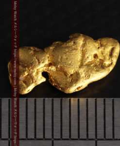 1.89gの泳ぐ魚のような形の自然金-G0390-13