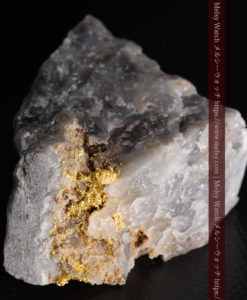 72gの大きな石英の中を通る自然金-G0403-8