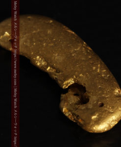 2.80gの太古の勾玉のような形をした自然金-G0406-10