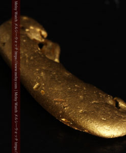 2.80gの太古の勾玉のような形をした自然金-G0406-12