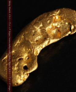 2.80gの太古の勾玉のような形をした自然金-G0406-5