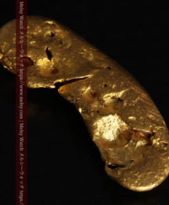 2.80gの太古の勾玉のような形をした自然金-G0406-6