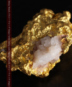 4.45gの石英のワンポイントが小気味よい自然金-G0408-5