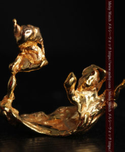 1.09gの帆船のような形をしている磨かれた繊細な自然金-G0413-5