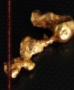 7.38gの個性的な長い形の磨かれた自然金-G0416-13