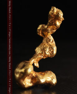 7.38gの個性的な長い形の磨かれた自然金-G0416-4