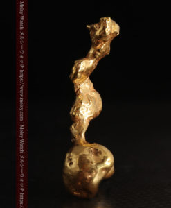 7.38gの個性的な長い形の磨かれた自然金-G0416-6