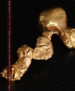 7.38gの個性的な長い形の磨かれた自然金-G0416-7