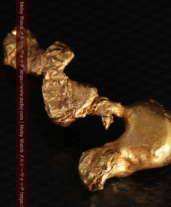 7.38gの個性的な長い形の磨かれた自然金-G0416-9