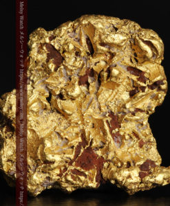 12.32gの色や模様など多くの特徴ある表面の自然金-G0421-1