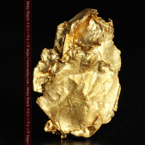 1.08gの非常に薄くかつ大きな面の希少な薄片金・自然金-G0422-1