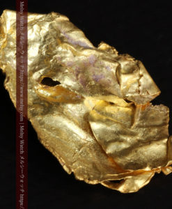 1.08gの非常に薄くかつ大きな面の希少な薄片金・自然金-G0422-10