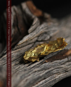 1.08gの非常に薄くかつ大きな面の希少な薄片金・自然金-G0422-13