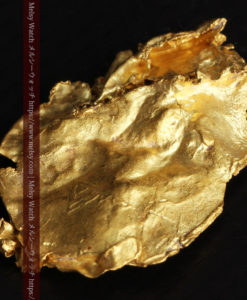 1.08gの非常に薄くかつ大きな面の希少な薄片金・自然金-G0422-3