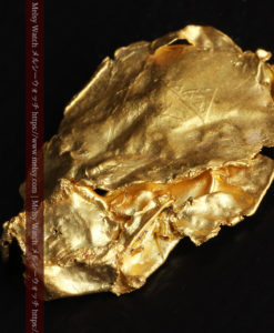 1.08gの非常に薄くかつ大きな面の希少な薄片金・自然金-G0422-4