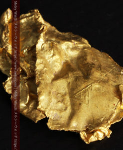 1.08gの非常に薄くかつ大きな面の希少な薄片金・自然金-G0422-5