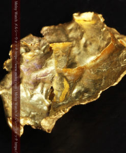 1.08gの非常に薄くかつ大きな面の希少な薄片金・自然金-G0422-9