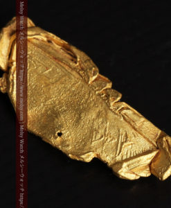 1.97gの結晶のような模様が見える長めの薄片金・自然金-G0423-10