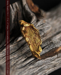 1.97gの結晶のような模様が見える長めの薄片金・自然金-G0423-11