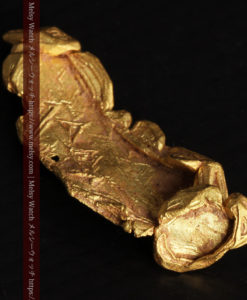 1.97gの結晶のような模様が見える長めの薄片金・自然金-G0423-6