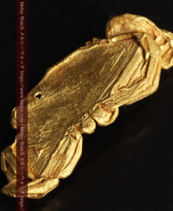 1.97gの結晶のような模様が見える長めの薄片金・自然金-G0423-7