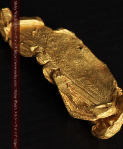 1.97gの結晶のような模様が見える長めの薄片金・自然金-G0423-8