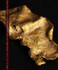 0.9gの個性的でいびつな形をした薄片金・自然金-G0427-11