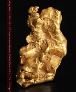 0.9gの個性的でいびつな形をした薄片金・自然金-G0427-4