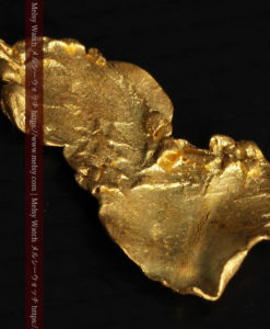 0.6gの靴のような形をした薄片金・自然金-G0428-9