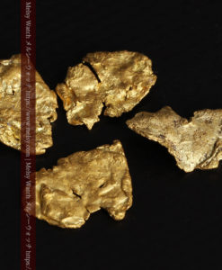 2.17gのやや粒の大きな薄片金・自然金4点-G0429-11