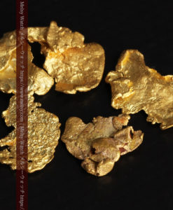 1.98gのやや粒の大きな薄片金・自然金5点-G0430-8